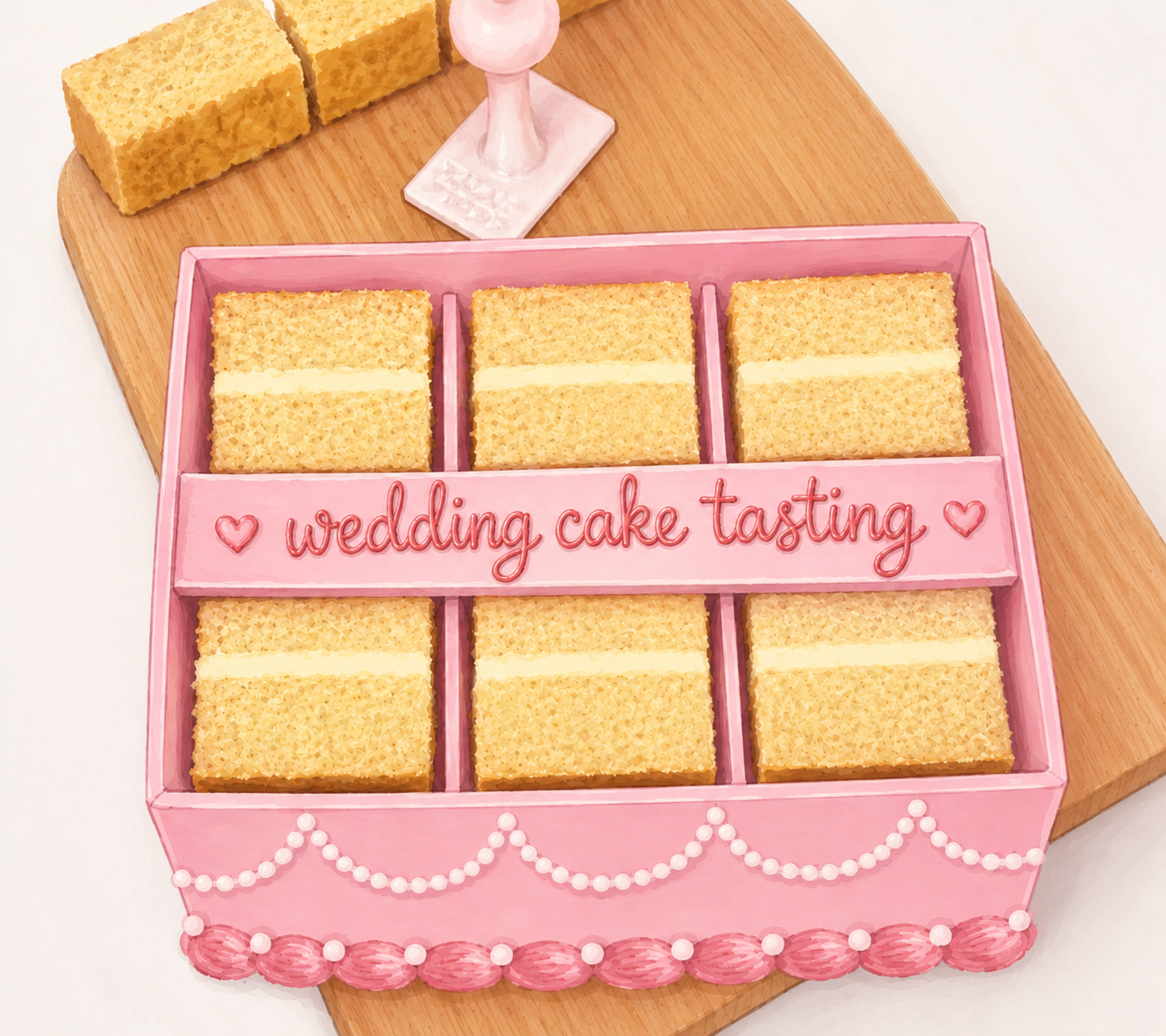 Wedding Cake Tasting box - Collection Only