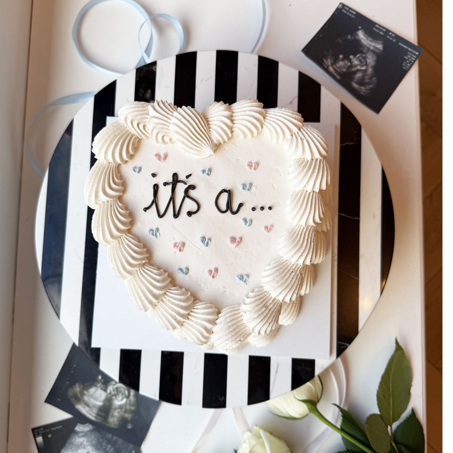 Fancy Little Mini Gender Reveal Cake