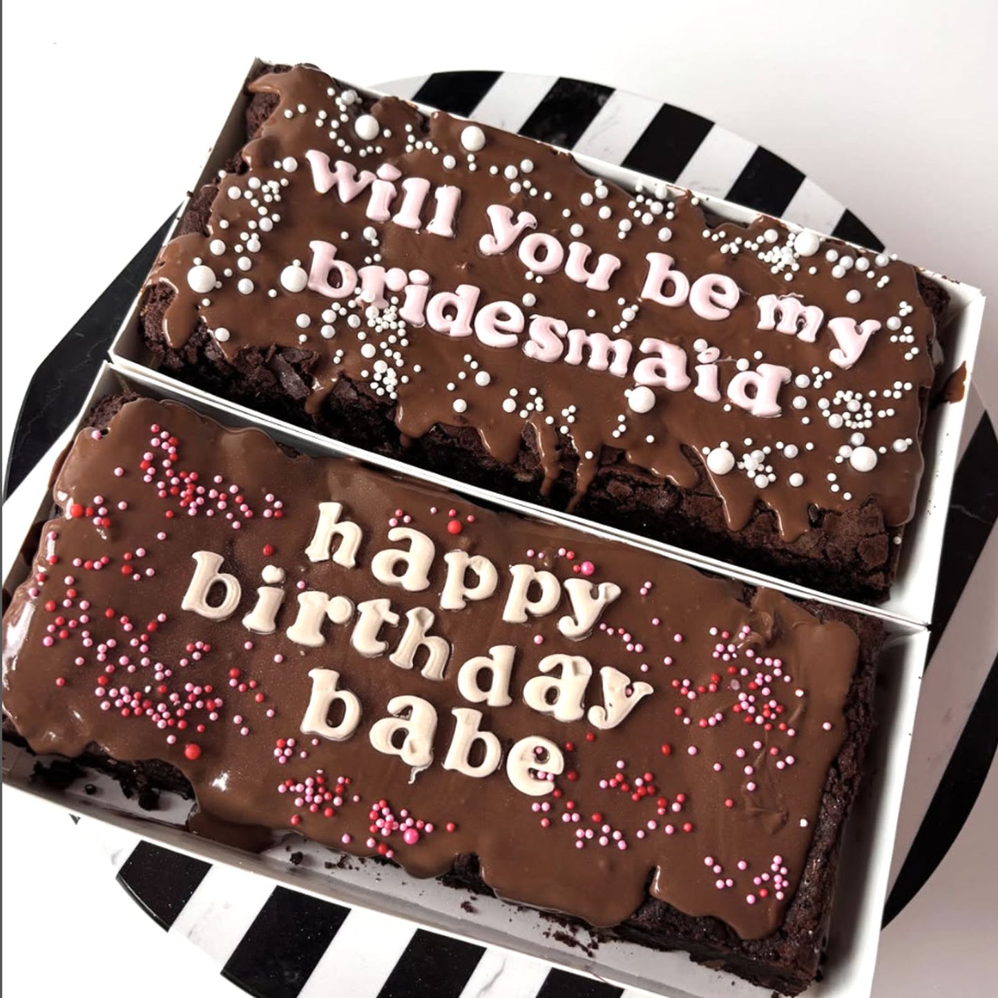 Postal Personalised Brownie
