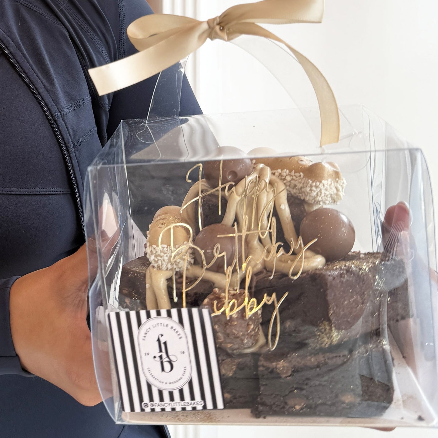 Mini Personalised Brownie Stack iIn Gift Box