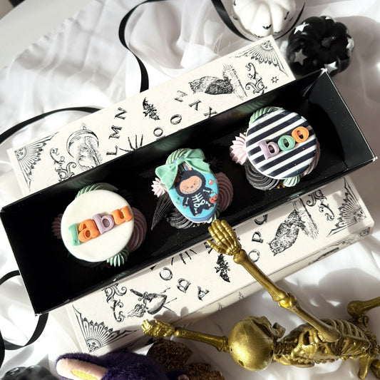 Halloween labuBOO Trio Of Cupcakes Box