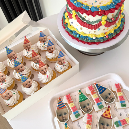 Baby Face Box of 12 Cupcakes