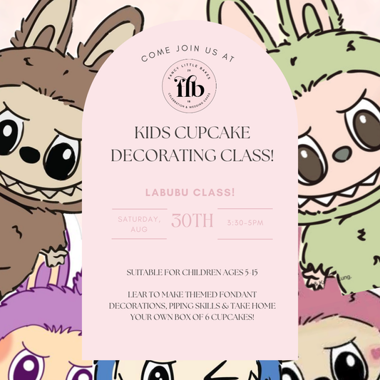 Fancy Little Kids Labubu Cupcake Decorating Class - 30/08/25 session 2