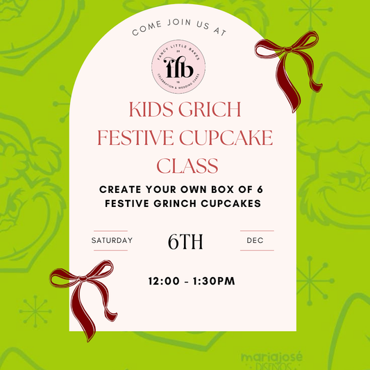 Fancy Little Kids Grinch Cupcake Class 6/12/25 Session 1
