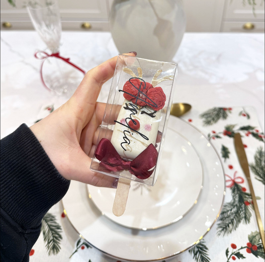 Christmas 25 Individually boxed Personalised Reindeer Cakesicle