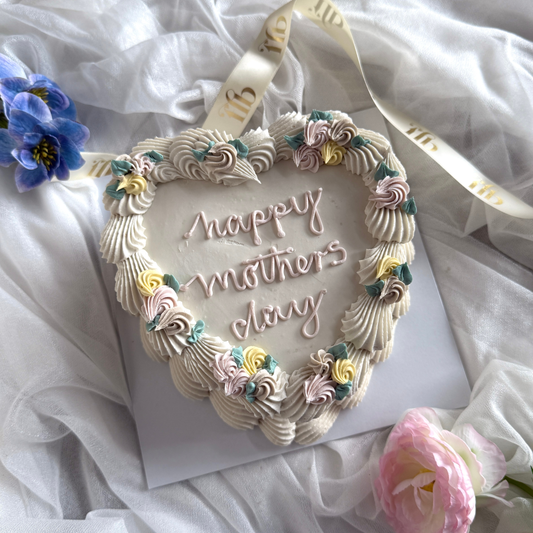 Mothers Day 2026 Mini Heart Cake