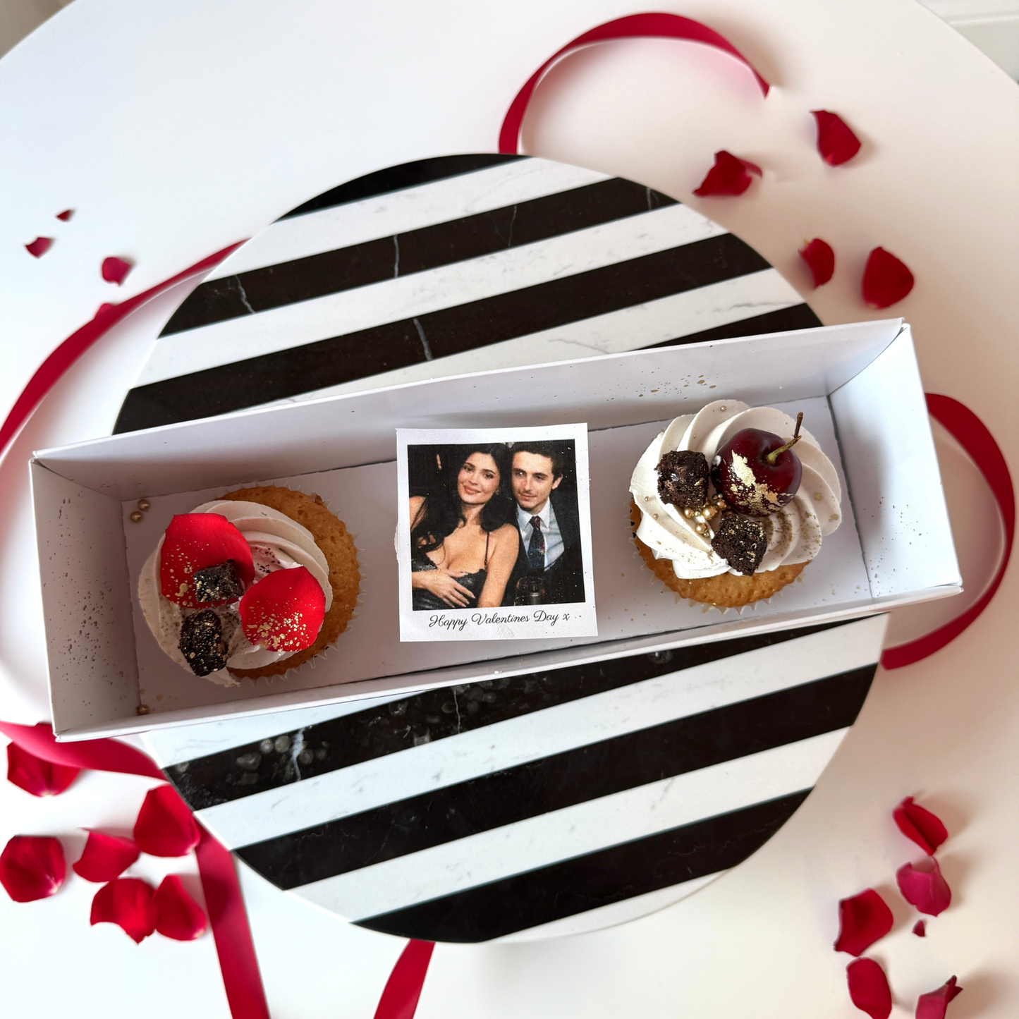 Valentines Day 2026 Polaroid Trio Of Cupcakes