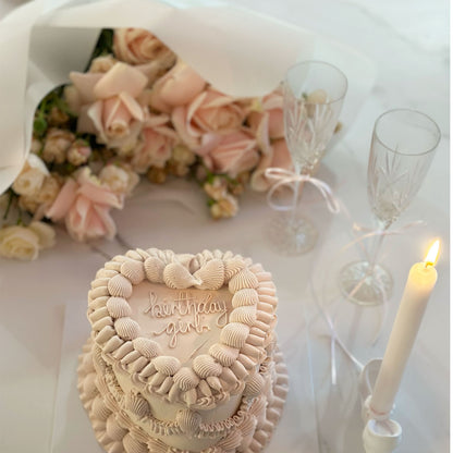 Beautifully Blush Rose Bouquet & Cake Package